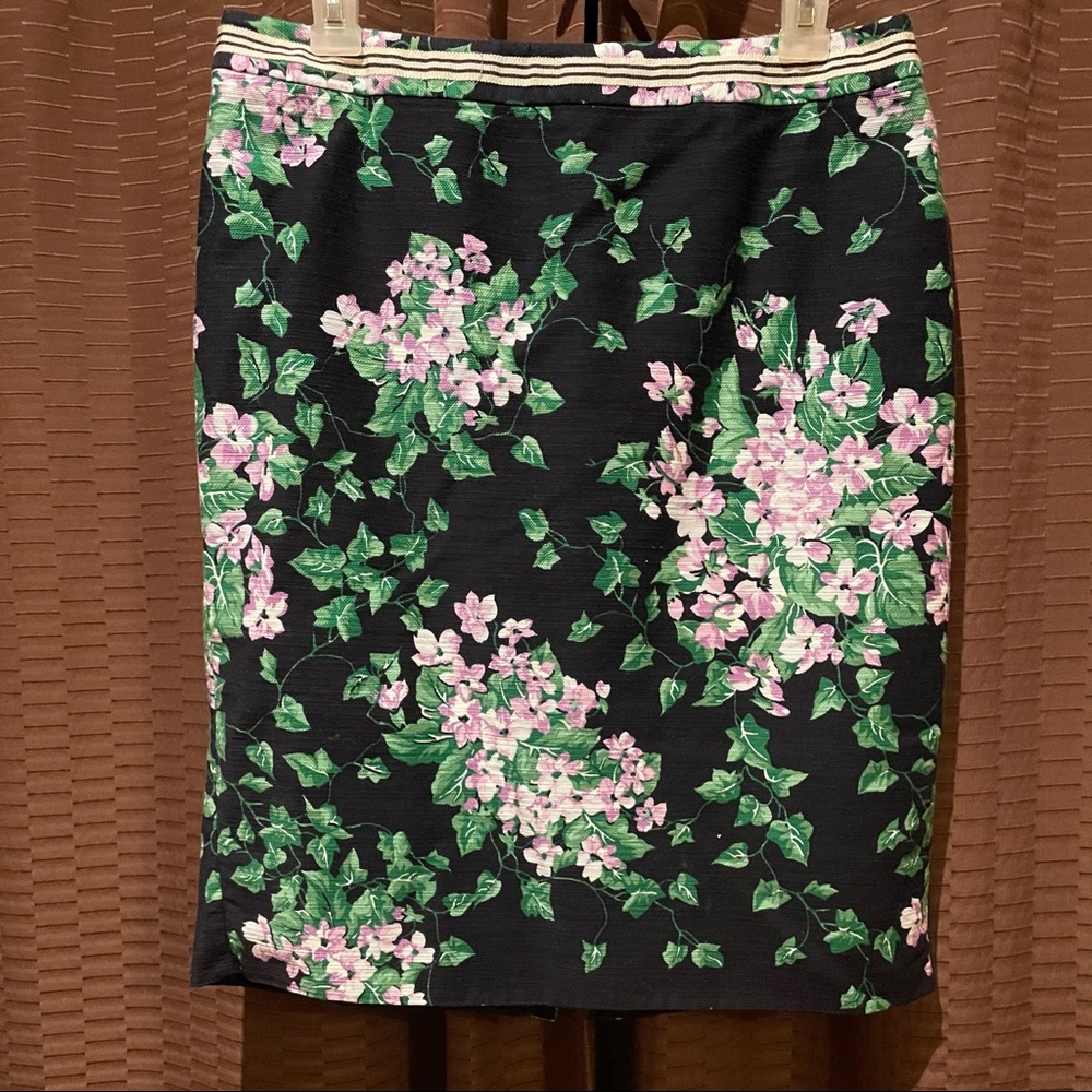 Talbots Floral Pencil Skirt